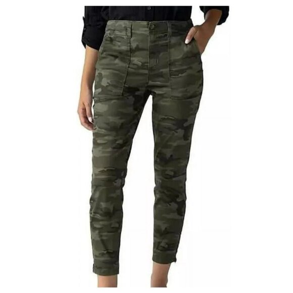 Social Standard by Sanctuary Women's Logan Stretch‎ Utility Pant Camo - Picture 1 of 4